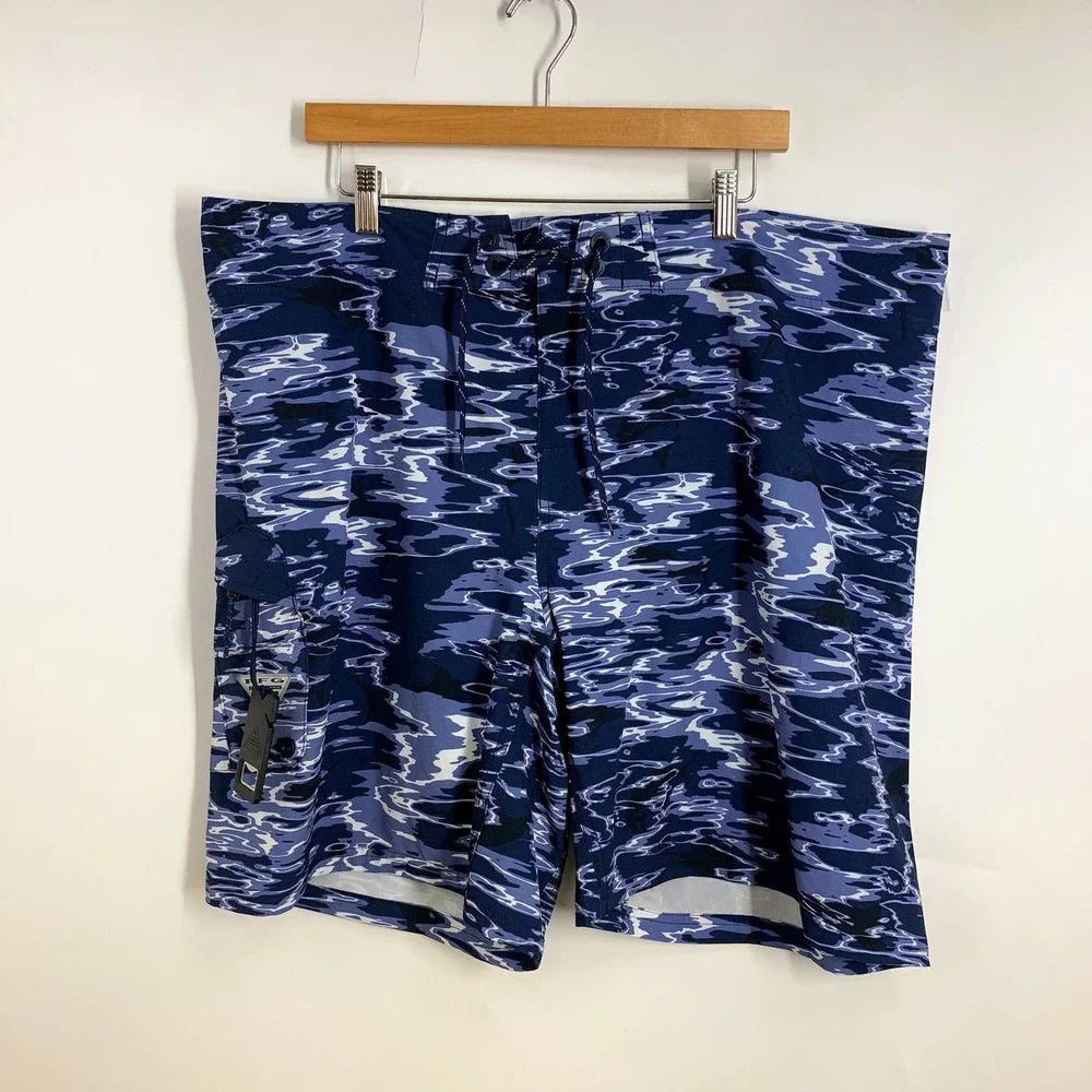 Columbia Men's‎ Board Shorts Camouflage Water PFG Offshore II Size 44 NWT